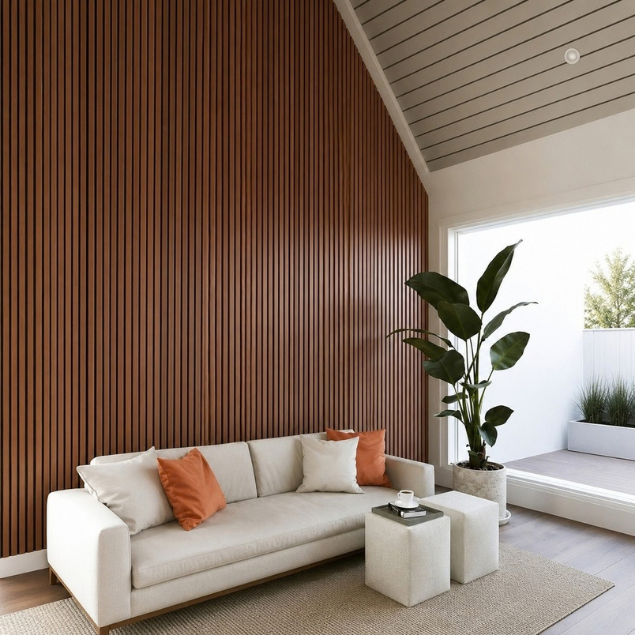Veneer Louver Wall Panel